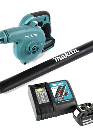 Makita DUB 183 RT1 18 V Akku Gebläse + 1x BL 1850 B 5,0 Ah Akku + DC 18 RC Schnellladegerät - Toolbrothers