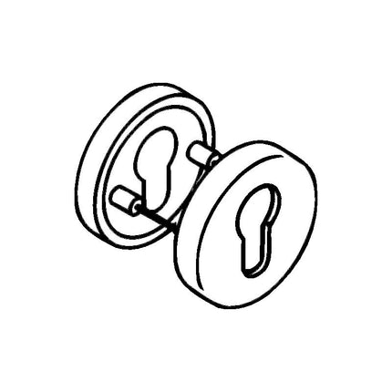 HEWI Schlüsselrosetten-Paar 306.23PB 99 Kunststoff 99 ( 3000207803 )