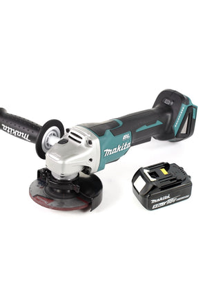 Makita DGA 458 T1 Akku Winkelschleifer 18 V 115mm Brushless + 1x Akku 5,0Ah - ohne Ladegerät - Toolbrothers