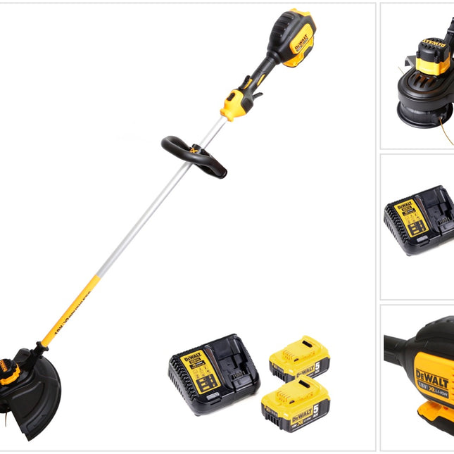 Dewalt DCM 561 P2 Akku Rasentrimmer 18V Brushless + 2x Akku 5,0Ah + Ladegerät - Toolbrothers