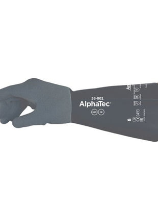 ANSELL Chemiehandschuhe AlphaTec 53-001 Größe 8 grau/schwarz ( 4000391153 )