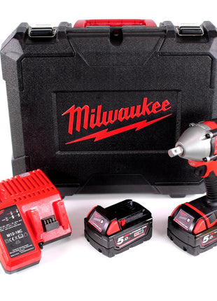 Milwaukee M18 BIW12-502C 18V Akku Schlagschrauber + 2x Akku 5,0Ah + Ladegerät + Koffer - Toolbrothers