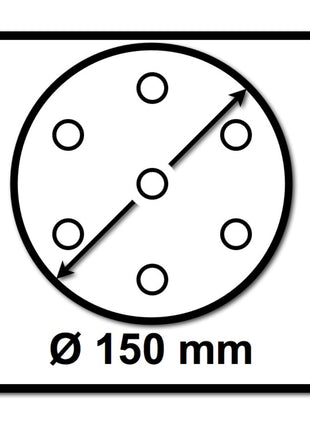 Festool STF D150/48 Rubin 2 RU2/50 Schleifscheiben, P150, 150 mm / 50 Stk. ( 575191 ) - Toolbrothers