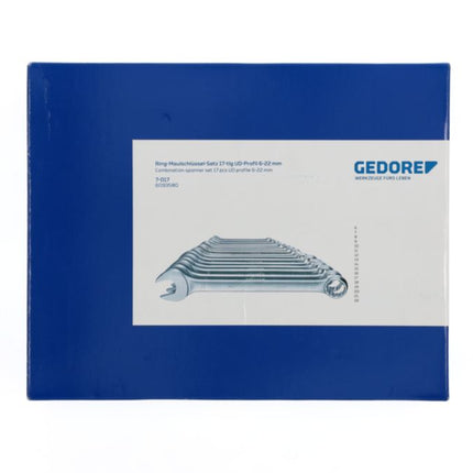 GEDORE Ringmaulschlüsselsatz 7-017 17-teilig Schlüsselweite 6-22 mm ( 4000770296 )