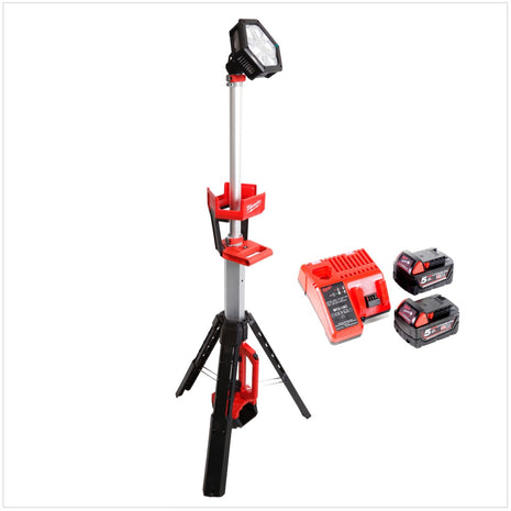 Milwaukee M18 SAL 502C 18V Akku Baustrahler + 2x Akku 5,0Ah + Ladegerät - Toolbrothers