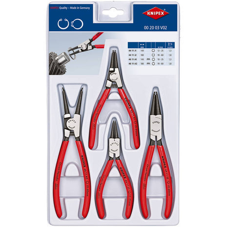 KNIPEX Sicherungsringzange 4-teilig stabile Kunststoffverpackung ( 4000795290 )