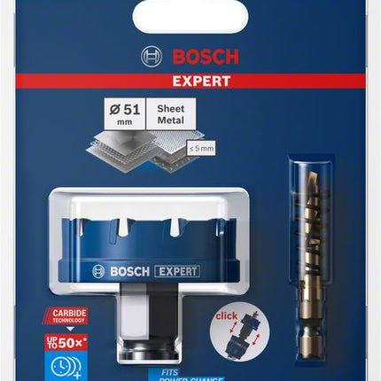 BOSCH Lochsäge Expert Sheet Metal Sägen-Ø 51 mm Schnitttiefe 5 mm ( 4000800275 )
