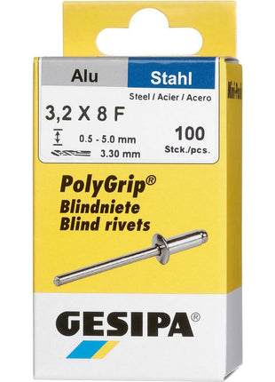 GESIPA Blindniet PolyGrip® Nietschaft d x l 3,2 x 8 mm ( 4000813757 )