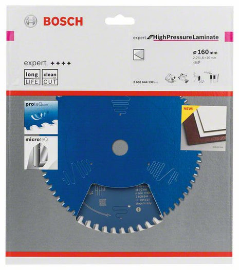 Lame de scie circulaire BOSCH diamètre extérieur 160 mm nombre de dents 48 TR-F (4000815467)