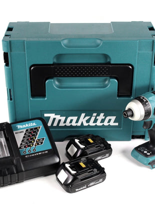 Makita DTP 141 RYJ Akku Quadroschrauber 18V 150Nm Brushless + 2x Akku 1,5Ah + Ladegerät + Makpac - Toolbrothers