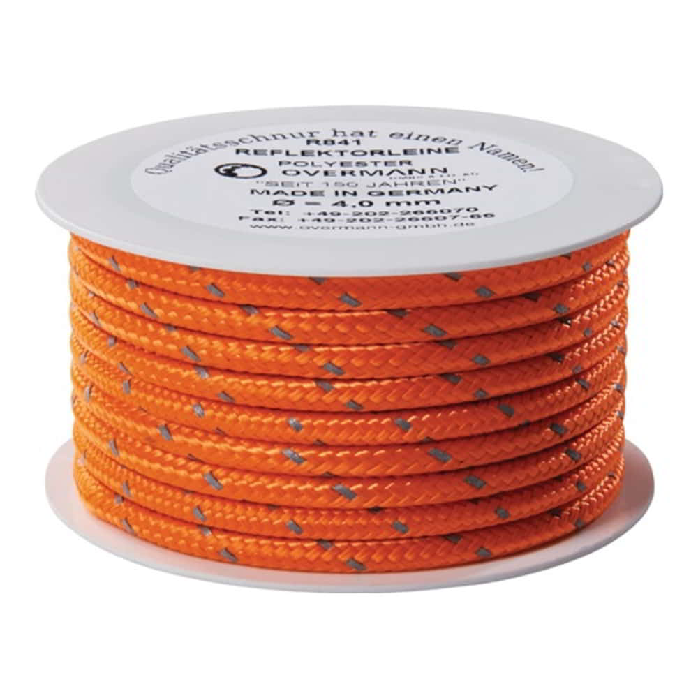 OVERMANN Reflektorschnur Safety Reflector Länge 100 m Ø 2 mm 6 Stück ( 4000816633 )