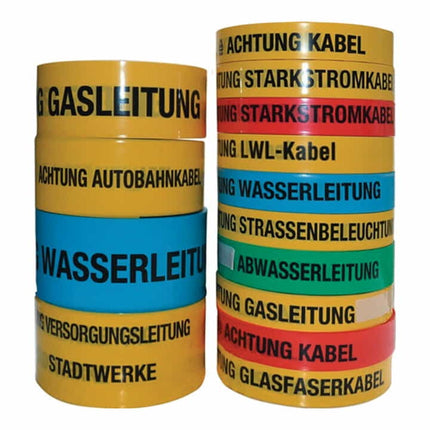 MULTICOLL Trassenwarnband Aufdruck Achtung Glasfaserkabel ( 4000818453 )