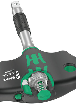 WERA Hebelumschaltknarre 411 A RA Quergriff 1/4 ″ Zähne 80 ( 4000822452 )