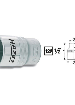 HAZET Steckschlüsseleinsatz 900 1/2 ″ 6-kant ( 4000822682 )