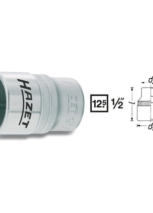 HAZET Steckschlüsseleinsatz 900 1/2 ″ 6-kant ( 4000822700 )