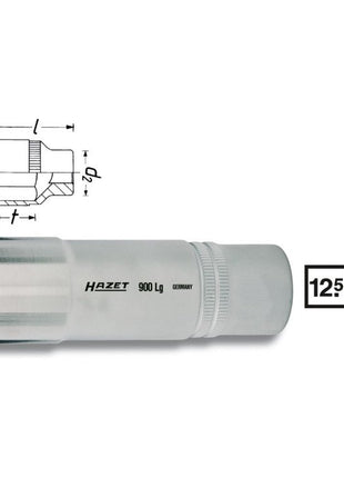 HAZET Steckschlüsseleinsatz 900LG 1/2 ″ 6-kant ( 4000822714 )