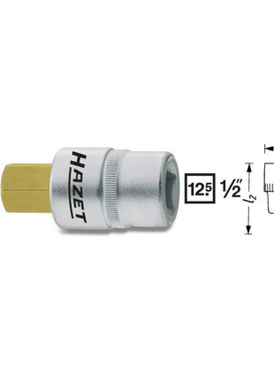 Inserto de llave de vaso HAZET 986 1/2″ hexágono interior (4000822756)