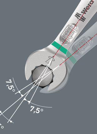 WERA Doppelmaulschlüssel Joker 6005 8 x 9 mm Länge 123 mm ( 4000823160 )