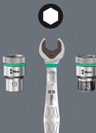 WERA Doppelmaulschlüssel Joker 6005 10 x 11 mm Länge 138 mm ( 4000823161 )