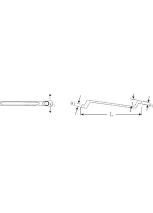 STAHLWILLE Doppelringschlüssel 20 10 x 13 mm 220 mm ( 4000826081 )