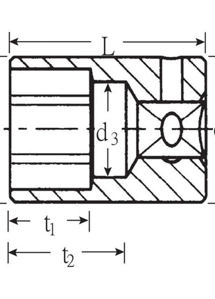 Inserto de llave de vaso STAHLWILLE 40 1/4″ 6 puntas (4000826211)