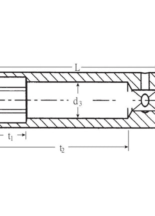 STAHLWILLE Steckschlüsseleinsatz 40 L 1/4 ″ 6-kant, lang ( 4000826226 )