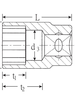 STAHLWILLE Steckschlüsseleinsatz 50 1/2 ″ 12-kant ( 4000826356 )