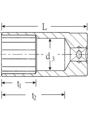 STAHLWILLE Steckschlüsseleinsatz 51 1/2 ″ 12-kant ( 4000826374 )