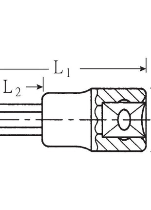 STAHLWILLE Steckschlüsseleinsatz 54 IC 1/2 ″ Innen-6-kant, mit Zapfen ( 4000826408 )