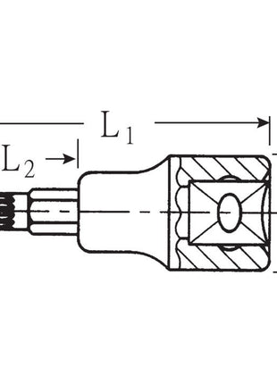 STAHLWILLE Steckschlüsseleinsatz 54 X 1/2 ″ Innen-Vielzahn ( 4000826415 )