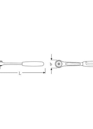 STAHLWILLE cliquet réversible à levier 532 1/2″ 36 dents (4000826437)