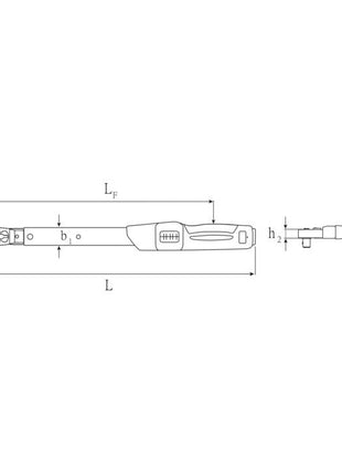 Clé dynamométrique STAHLWILLE 730NR/20QR FK 1/2″ 40 - 200 Nm (4000826537)