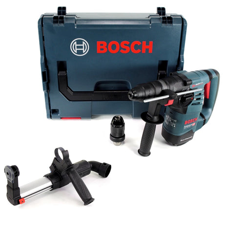 Bosch GBH 3-28 DFR Professional Bohrhammer mit Wechselfutter in L-Boxx SDS Plus +  Bosch GDE 16 Plus Professional Staubabsaugsystem mit Hohlbohrkronen Adapter - Toolbrothers