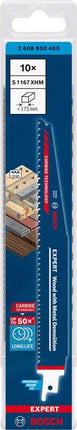 Lame de scie alternative BOSCH Bois Métal Démolition S 1167 XHM longueur 225 mm largeur 25 mm (4000837465)