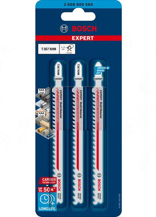 BOSCH Stichsägeblatt Expert Multi Material T 367 XHM Gesamtlänge 132 mm ( 4000837475 )