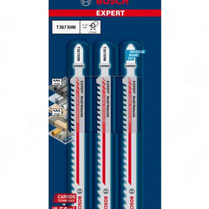 BOSCH Stichsägeblatt Expert Multi Material T 367 XHM Gesamtlänge 132 mm ( 4000837475 )
