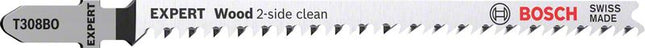 BOSCH Stichsägeblatt Wood 2-side clean T 308 BO Gesamtlänge 117 mm ( 4000837513 )