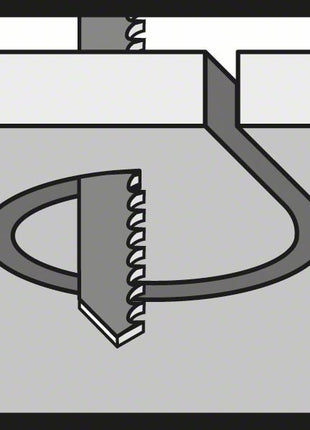 BOSCH Stichsägeblatt T 118 EOF Gesamtlänge 83 mm ( 4000837566 )