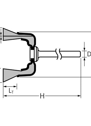 PFERD Minitopfbürste TBU 1503/3 MES 0,10 D15xB3xL5mm ( 4000840584 )