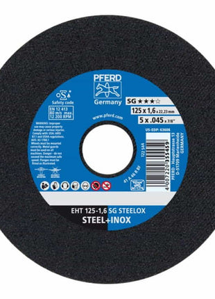 PFERD Trennscheibe SG STEELOX D125x1,6mm gerade ( 4000841262 )