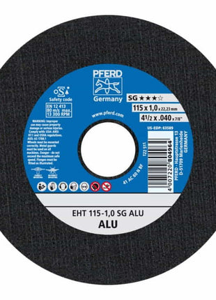 Disque à tronçonner PFERD SG ALU D230x2,9mm droit (4000841334)