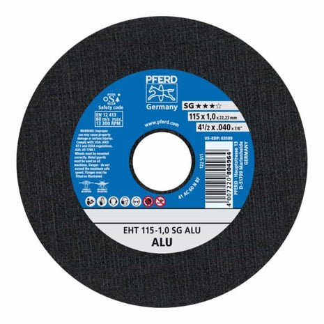 Disque à tronçonner PFERD SG ALU D230x2,9mm droit (4000841334)