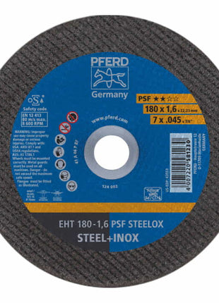 Disque à tronçonner PFERD PSF STEELOX D150x1,6mm droit (4000842101)