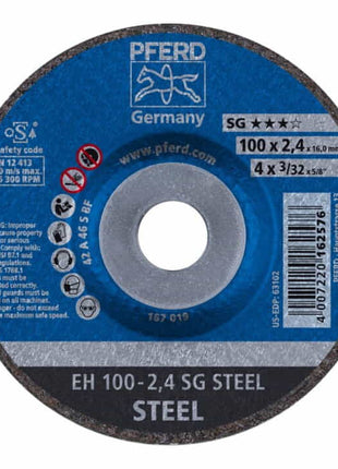 Disque à tronçonner PFERD SG STEEL D230x2,9mm décalé (4000843075)