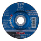 PFERD Meule à ébarber CERAMIC SGP STEELOX D115xép.7 mm ( 4000843236 )