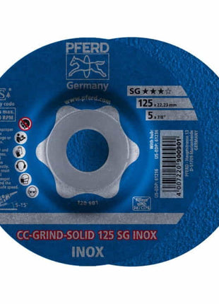 PFERD Schleifscheibe CC-GRIND-SOLID SG INOX D125xSmm ( 4000843428 )