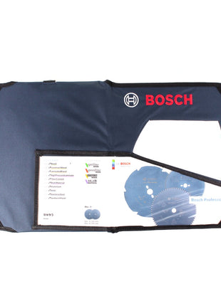 Bosch Professional Kreissägeblatt Tasche ( 1618D0008B ) Bohrung 30 mm / Ø 260-305 mm groß blau mit Sichtfenster - Toolbrothers