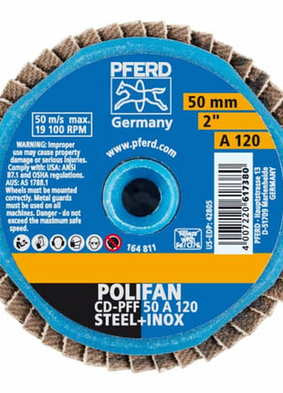 PFERD Fächerschleifscheibe COMBIDISC-Mini-POLIFAN Ø 50 mm Körnung 40 ( 4000844747 )