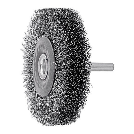 LESSMANN Brosse plate  D. 60 mm tige 6 mm épaiss. de fil 0,3 mm ( 4000844904 )