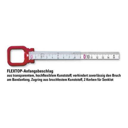 BMI Rahmenbandmaß ERGOLINE Länge 50 m Bandbreite 13 mm ( 4000855856 )